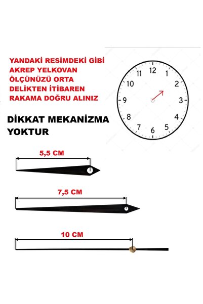 CNR SHOP Scorpio Minute Hand Second Set for Clock Mechanism Small Size (Mater...