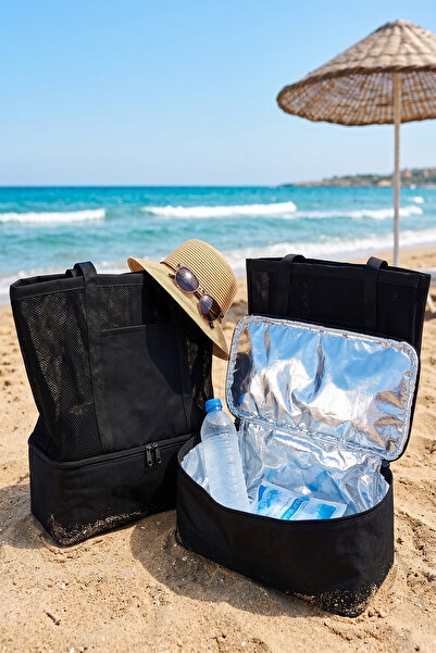 Wallery Bags Isı Yalıtımlı Sıcak Soğuk Buzluk Termal Kamp Piknik Fileli Plaj ...