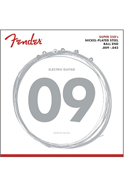 FENDER نهاية الكرة Super 250's Nps.009-.042 سلك كهربائي