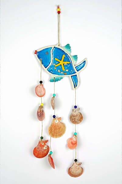 Decorative Seashell Polyester Fish Wall Ornament
