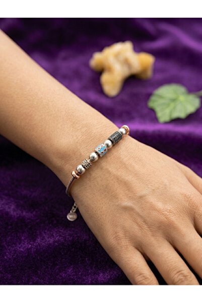 Agai Silver Charm Model Rose Kaplama 925 Ayar Gümüş Bileklik