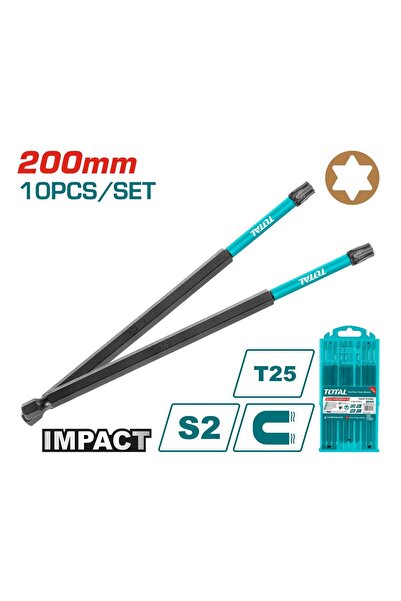 TOTAL DARBELİ 200MM T25 BİTS UÇ - TACIM16T2583