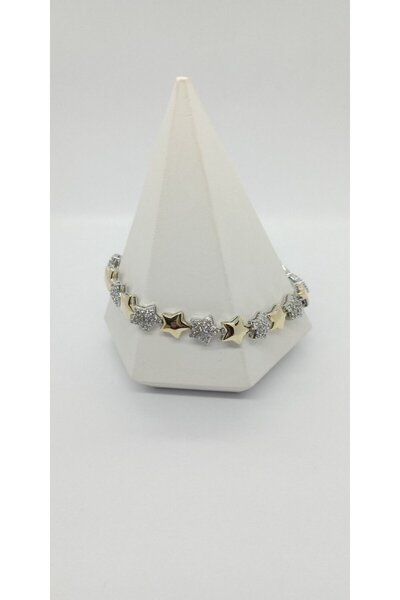 ndjewelry سوار من الحجر واللوحة على شكل نجمة