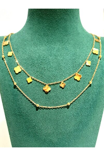 Monalisa Home Gold Color Luxury Figured Showy Necklace
