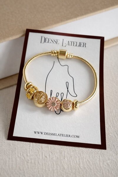 Deesse Latelier Gold Charmli Lunelle Bracelet