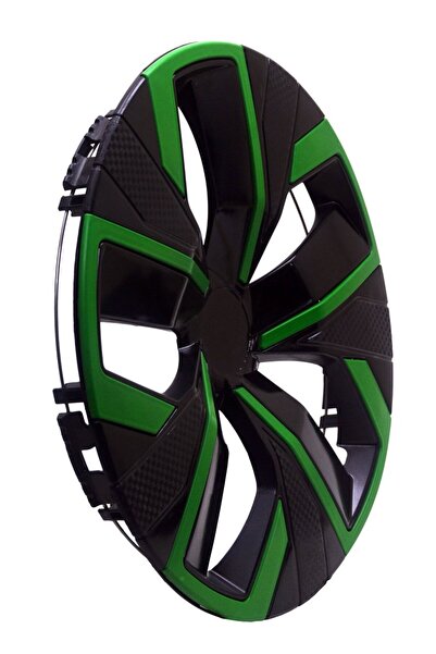OTOCİRİT Jant Kapağı Kırılmaz Çıtalı 15" Yeni Model Yeşil Çıtalı 4'lü (TAKIM OLARAK)