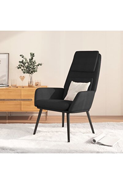 Concept Scaun de relaxare, negru, material textil