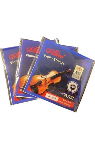 Alice A703-3 Keman Tek Tel - Re (3. Tel) (3 adet) (Orijinal Üründür)