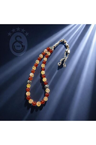 Home Galatasaray Renklerinde Akik & Sitrin Doğaltaş Tesbih