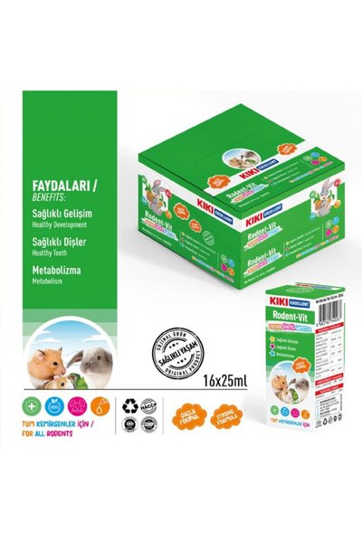 Kiki KG101-KIKI EXCELLENT TAVŞAN GİNEPİG HAMSTER VİTAMİNİ 25ML