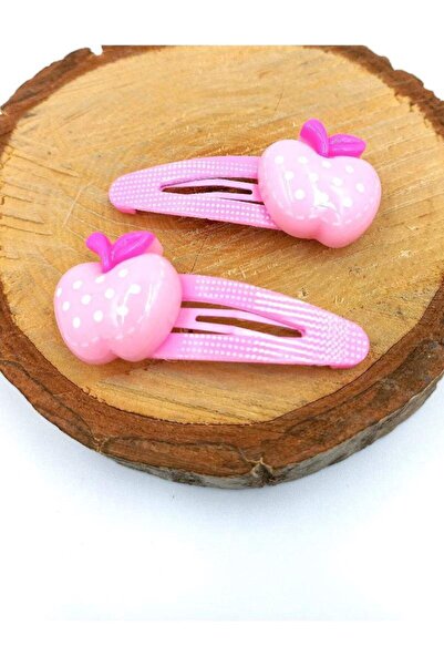 Monalisa Home Pink Color Apple Figured Snap Children's Buckle