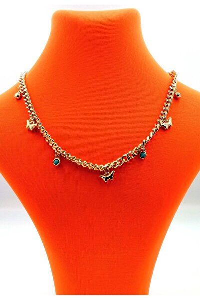 Monalisa Home Anti-Tarnish Special Design Necklace with Gold Color Chain Figure