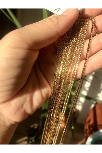 Doğaltaş Masalları Steel Chain Necklace