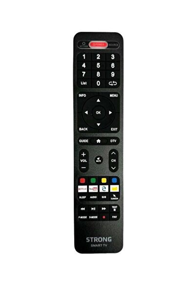 Strong Orjinal Android Smart Led Tv Kumandası Sub-Cursor-Netflix-Youtube Tuşlu