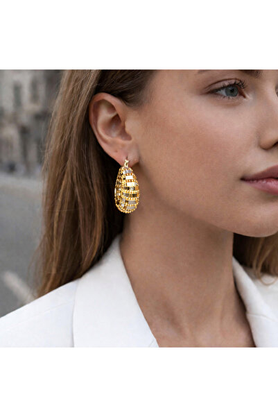 Kutcha Accessories Geometric Stylish Design - Luxurious Texture Gold and Silv...