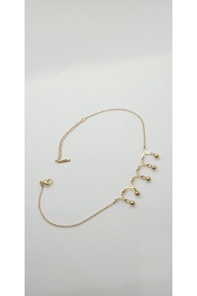 ndjewelry Gold Color Heel Detail Dangle Anklet