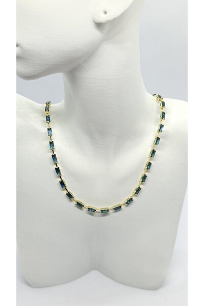 ndjewelry قلادة ميراج الزرقاء