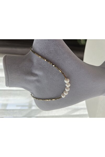 Doğaltaş Masalları Hematite - Pearl Necklace