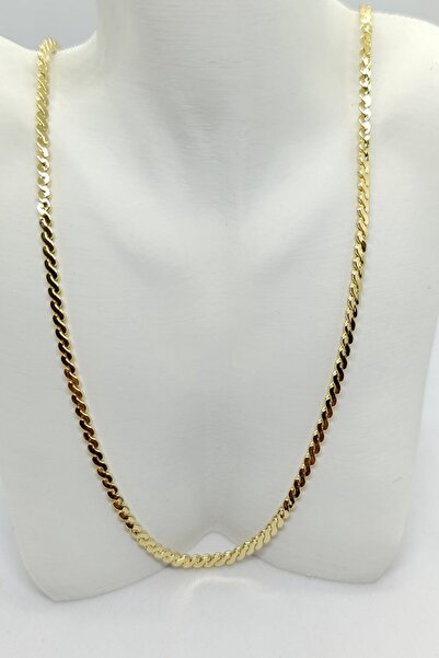 ndjewelry Gold Renk Mini S Desenli Kolye (60 cm)