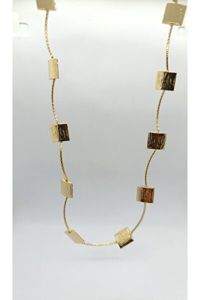 ndjewelry قلادة مكعبات الذهب