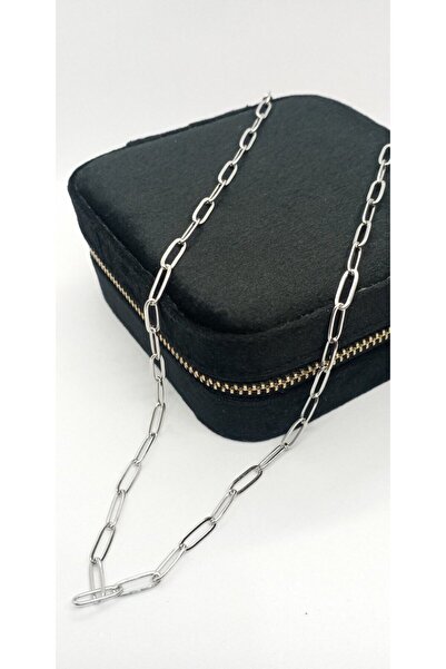ndjewelry Silver Renk Ataç Kolye (60+5 cm)