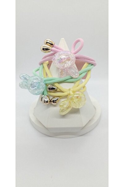 ndjewelry Rabbit object rubber buckle set - 2