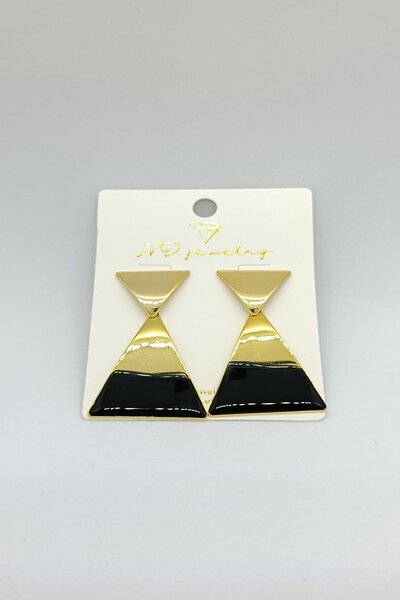 ndjewelry أقراط جولدن نوار