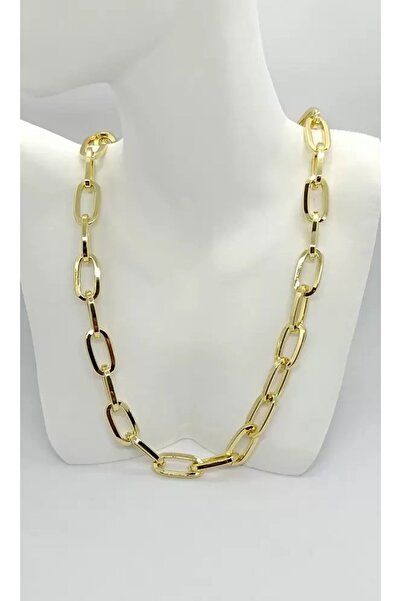 ndjewelry Kalın Ataç Gold Zincir Kolye (60 cm)