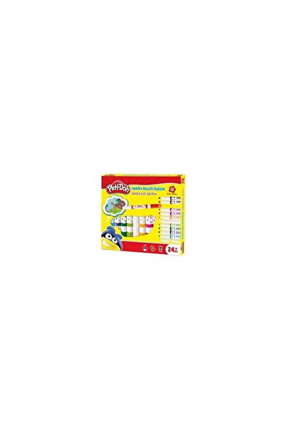 Play Doh Play-doh 12 Renk Jumbo Keçeli Kalem 6 Mm Ke020
