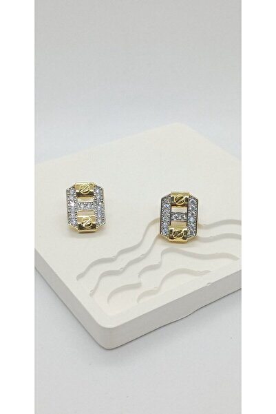 ndjewelry الحد الأدنى من الأقراط مع تفاصيل الحجر