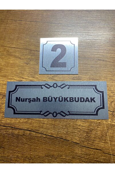 Outdoor One Kişiye Özel Kapı İsimliği Klasik Ev Dış Kapı İsimliği Çelik Kapı ...