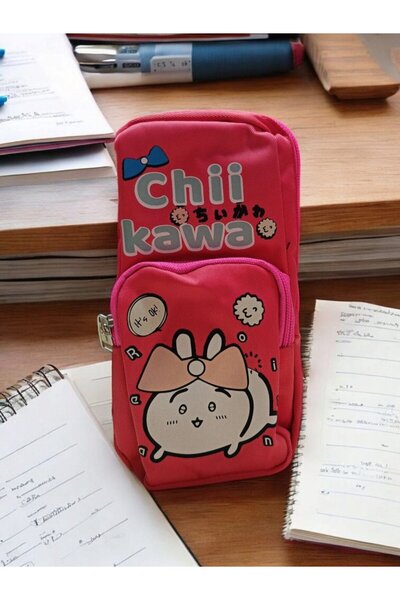 Relaxion Τριμάτικη τσάντα/θήκη για στυλό Greyhound Chi Kawa Pink (160)