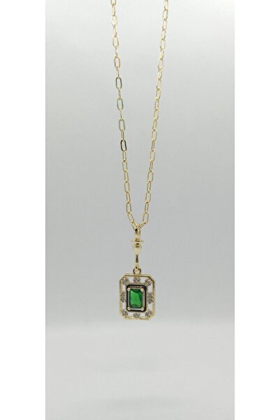 ndjewelry قلادة ليلى مع سلسلة مشبك ورق صغيرة