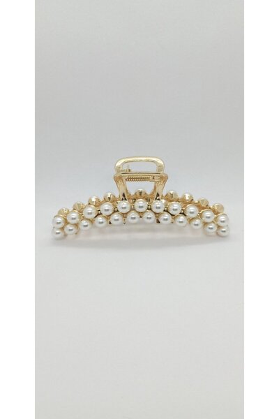 ndjewelry Gold Color Metal Pearl Latch Buckle