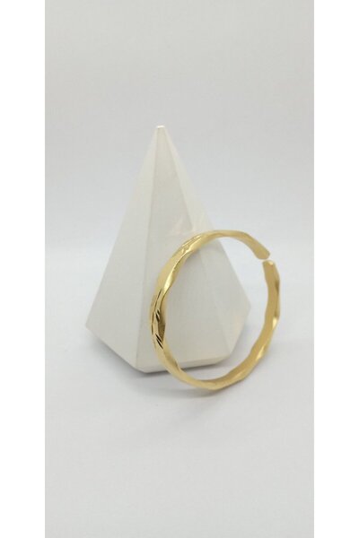ndjewelry سوار على شكل ورقة شجر ذهبي اللون