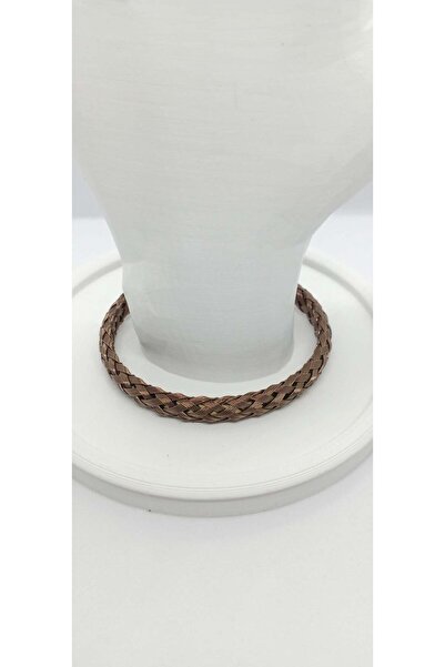 ndjewelry Steel Mesh Bracelet in Brown Tone