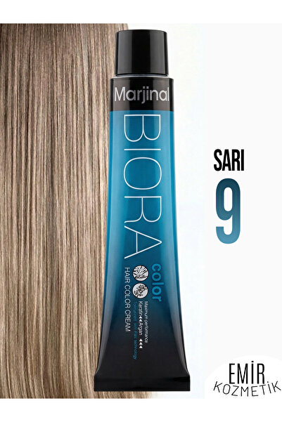 Marjinal Biora Saç Boyası - 9 Sarı + Pierra Oksidan 60 ml