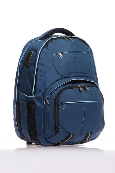 ÇÇS 50829 Navy Blue Orthopedic Laptop & Backpack