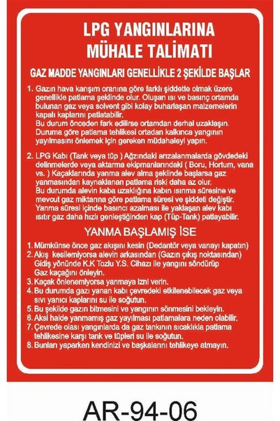 Outdoor One Lpg Fire Fire Safety Warning Sign 1 Piece Pvc 21 X 29cm