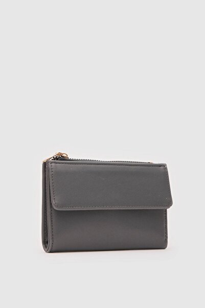 Monalisa Home Gray Color Card Holder Faux Leather Wallet