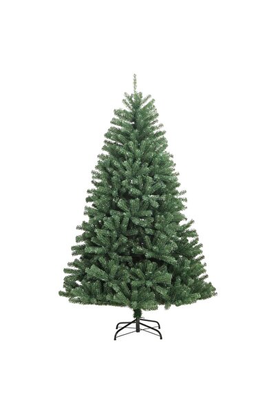 Concept Brad de Crăciun artificial cu suport și balamale, verde, 210 cm