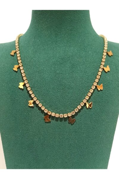 Monalisa Home Gold Color Luxury Figured Showy Necklace