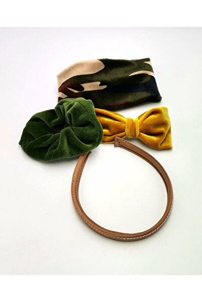 Monalisa Home Colorful Patterned Crown Buckle Bandana Set