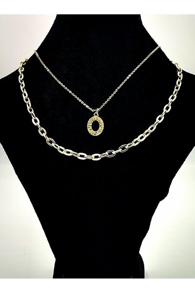 Monalisa Home Special Design Gold Color Necklace with Chain Figure