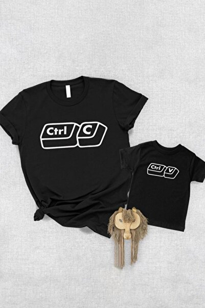 Tshirthane Ctrl-C Ctrl-V Συνδυασμός για τον πατέρα γιο κορίτσι - Τιμή για ένα...
