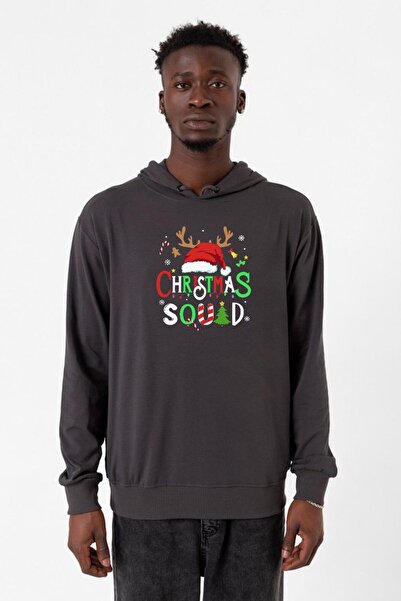 Tshirthane Božićni tim dimljeni muški 2ip hoodie