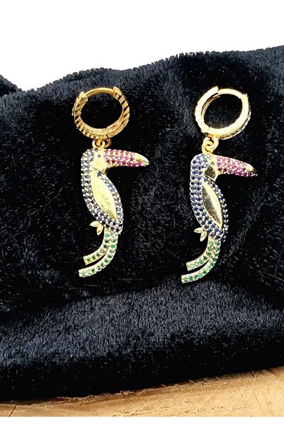 Monalisa Home Gold Color Steel Earrings with Seahorse Figure