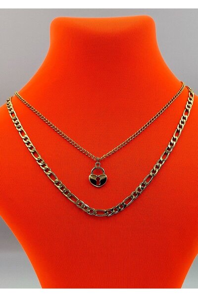 Monalisa Home Special Design Gold Color Necklace with Chain Figure