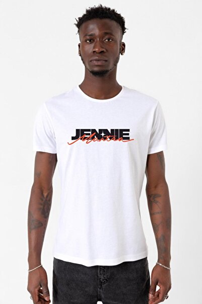 Tshirthane Ανδρικό ποδηλατικό μπλουζάκι Jennie Mantra White