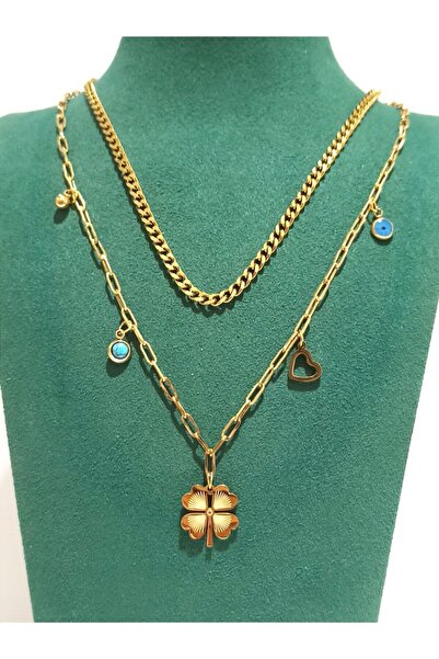 Monalisa Home Gold Color Luxury Figured Showy Necklace